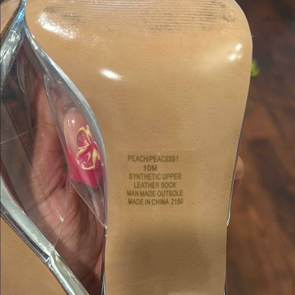 Steve Madden Peach Clear mules - Picture 7 of 7